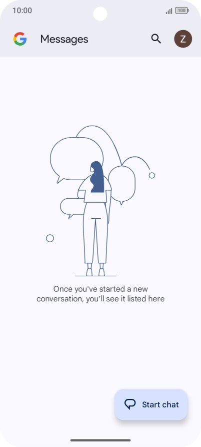 Press the profile icon.