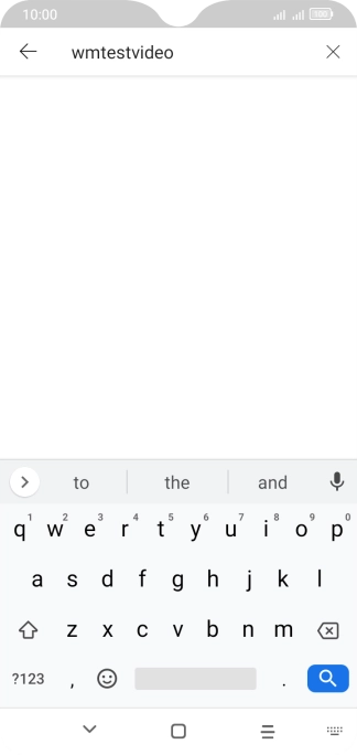 Key in the required search word and press the search icon.
