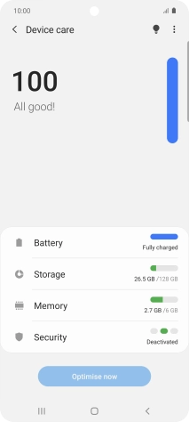 Press Battery.