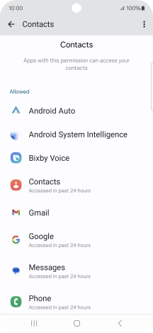 Press the required app.