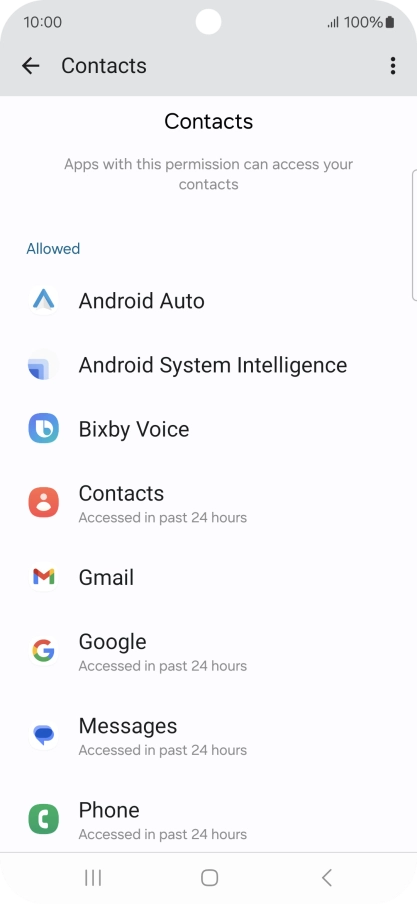 Press the required app.