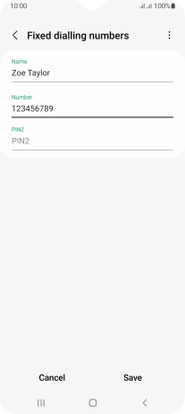 Press PIN2 and key in your PIN2. The default PIN2 is 1111.