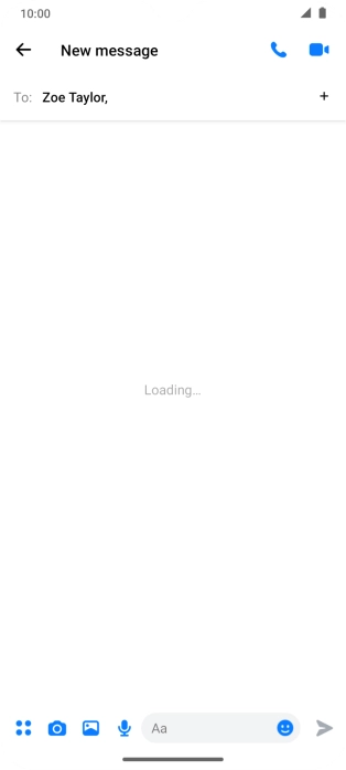 Press the text input field.