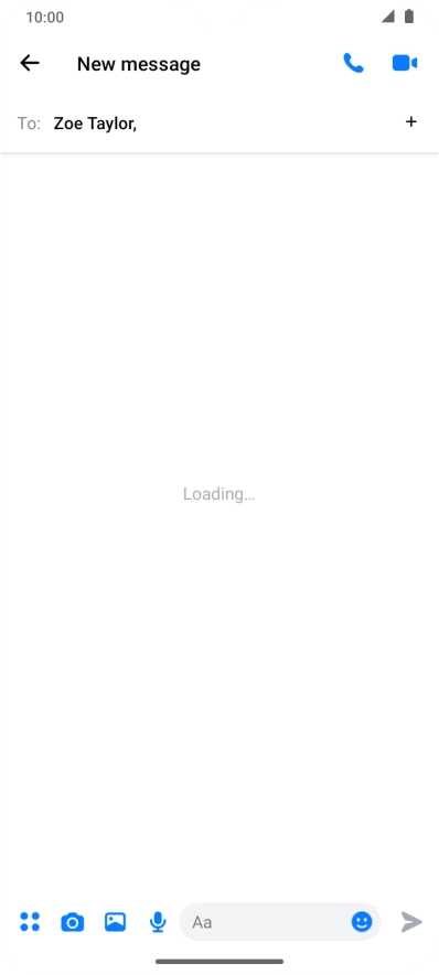 Press the text input field.