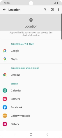 Press the required app.