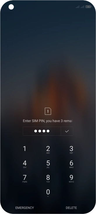 If you're asked to key in your PIN, do so and press the confirm icon.