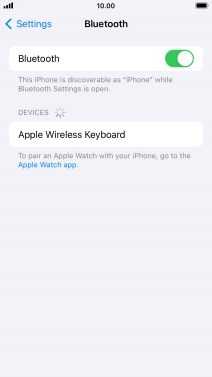 Press the required Bluetooth device and follow the instructions on the screen to pair the device with your phone.