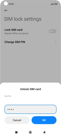 Key in your PIN and press OK.