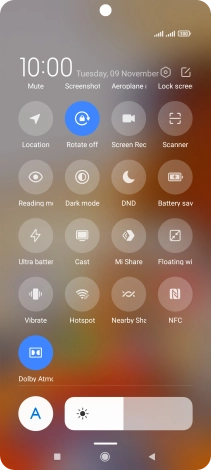 Press NFC to turn the function on or off.