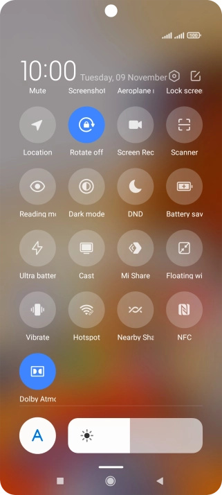 Press NFC to turn the function on or off.