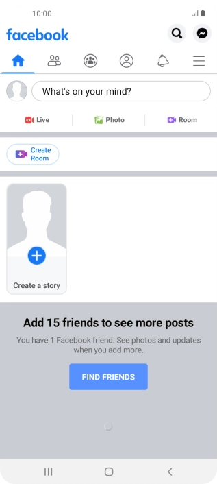 Press the text input field.