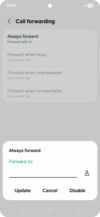 Press Disable.