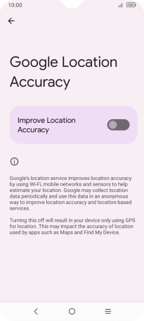 If you press the indicator next to 