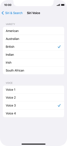 Press the required accent.