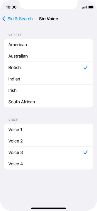 Press the required accent.