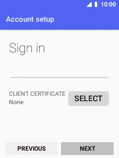 To turn on the function, select SELECT and follow the instructions on the screen to install the required certificate.