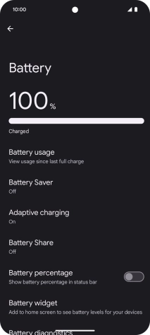 Press Adaptive charging.