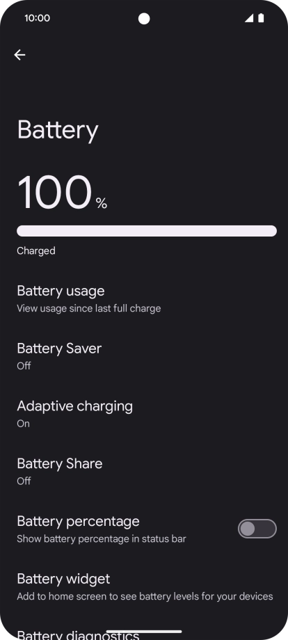 Press Adaptive charging.