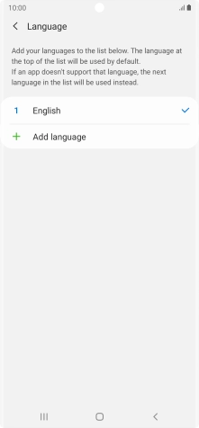 Press Add language.