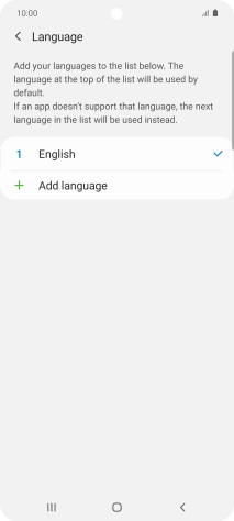 Press Add language.