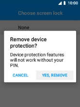 Select YES, REMOVE.