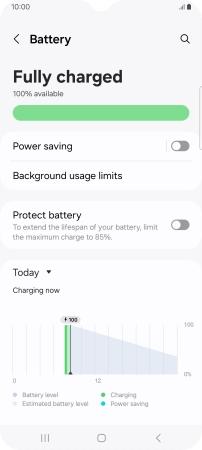 Press Power saving.