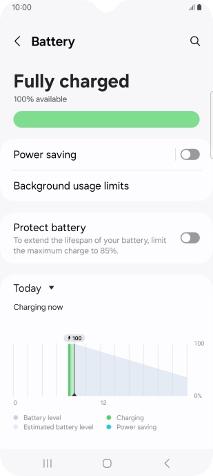 Press Power saving.