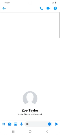 Write the required message and press the send icon.