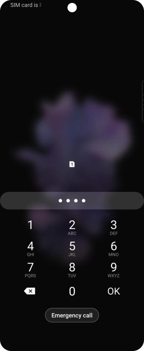 Key in a new four-digit PIN and press OK.