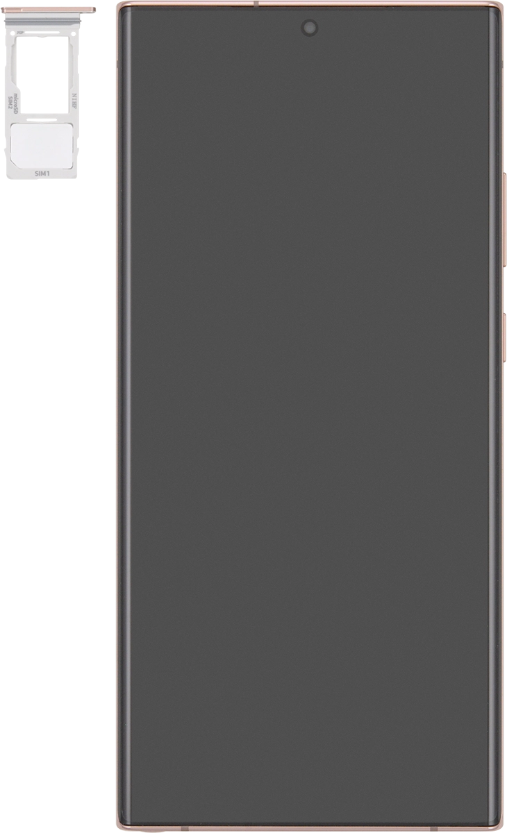 Turn the memory card so the angled corner of the memory card matches the angled corner of the memory card holder.