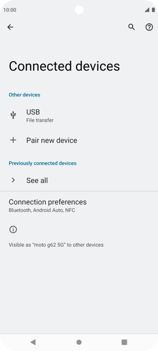 Press Connection preferences.