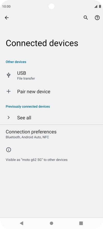 Press Connection preferences.