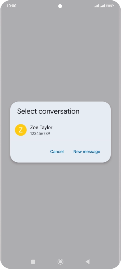 Press New message.