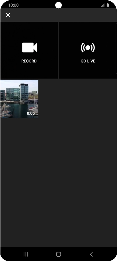 Press the required video clip.