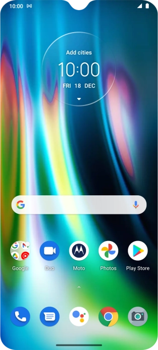 The email message icon shows that you've received a new email message.