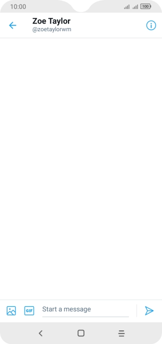 Press the text input field.