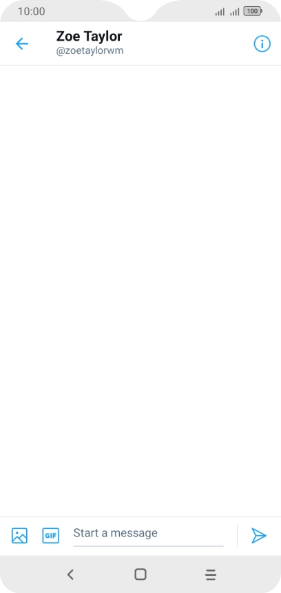 Press the text input field.