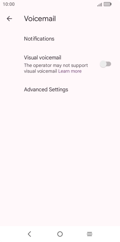 Press Advanced Settings.