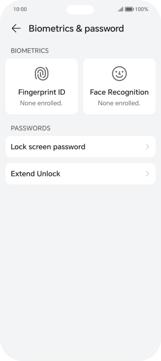 Press Fingerprint ID.