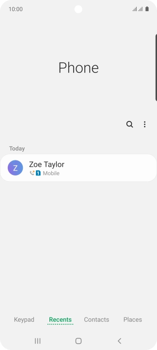 Press the required number.