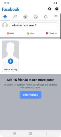 Press the text input field.