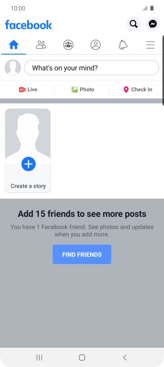 Press the text input field.