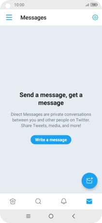 Press the new message icon.