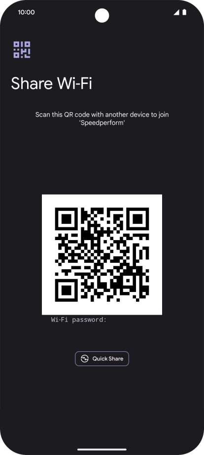 Place the QR code inside the camera frame on the other device to scan the code.