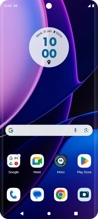 The email message icon shows that you've received a new email message.