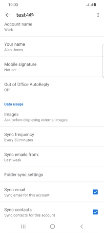 Press Account name and key in the required name.