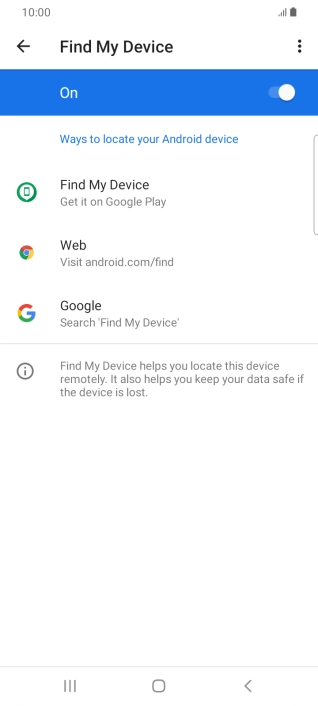 Press the Home key to return to the home screen.