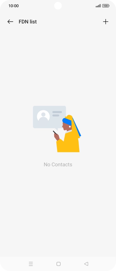 Press the add icon.