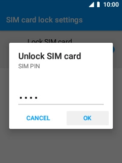 Key in your PIN and press OK.