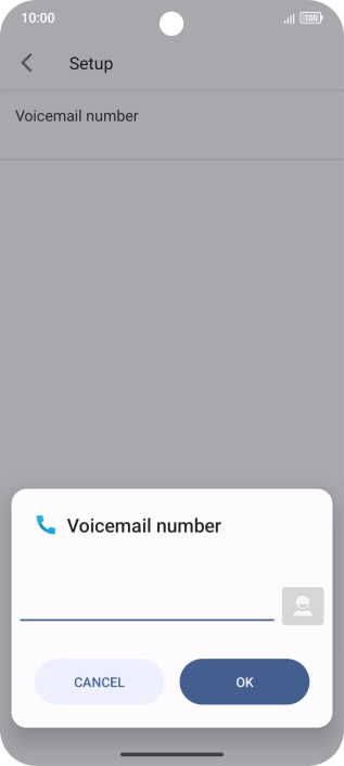 Key in +447836121121 and press OK.